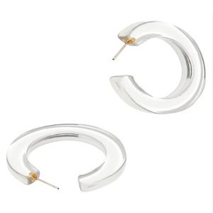 Madewell Resin Hoop Earrings